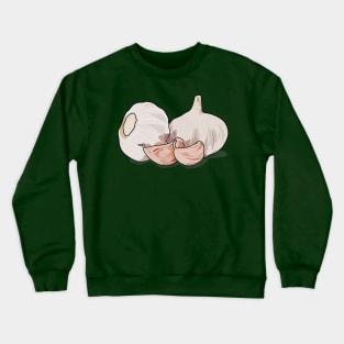 Garlic cartoon illustration Crewneck Sweatshirt